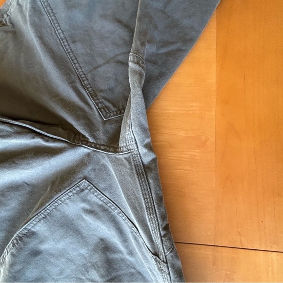 Carhartt 36 Green Relaxed Fit Double Knee Cut Off - Picture 3 of 7